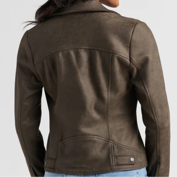 Liverpool Faux Brushed Leather Jacket - Picture 3 of 6